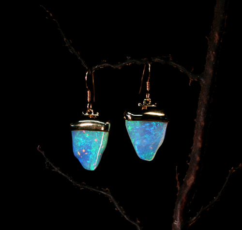 opal earrings 